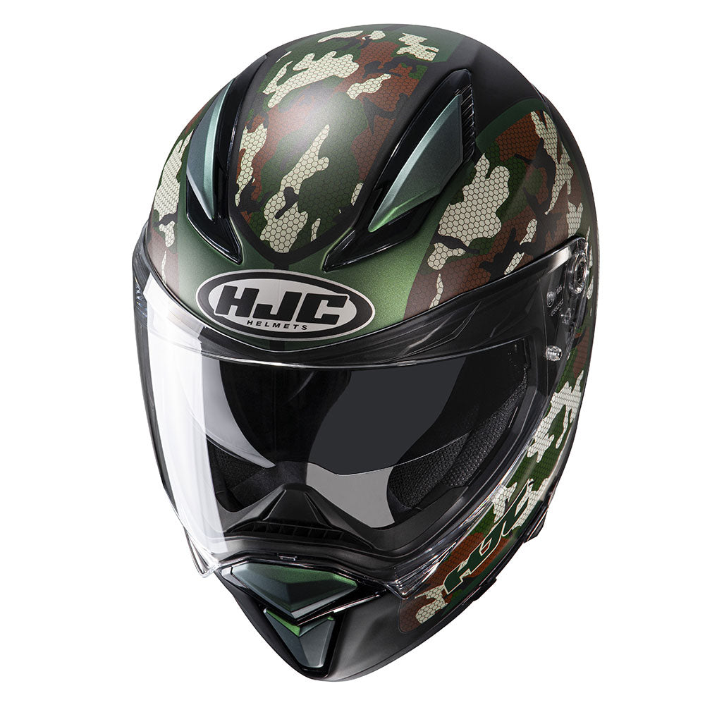 HJC F70 Katra MC4SF Camo Adventure Motorcycle Full face Helmet top view - MaximomotoUK