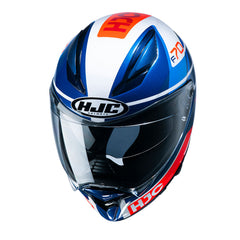 HJC F70 Tino MC21 Sports touring full face Helmet top view