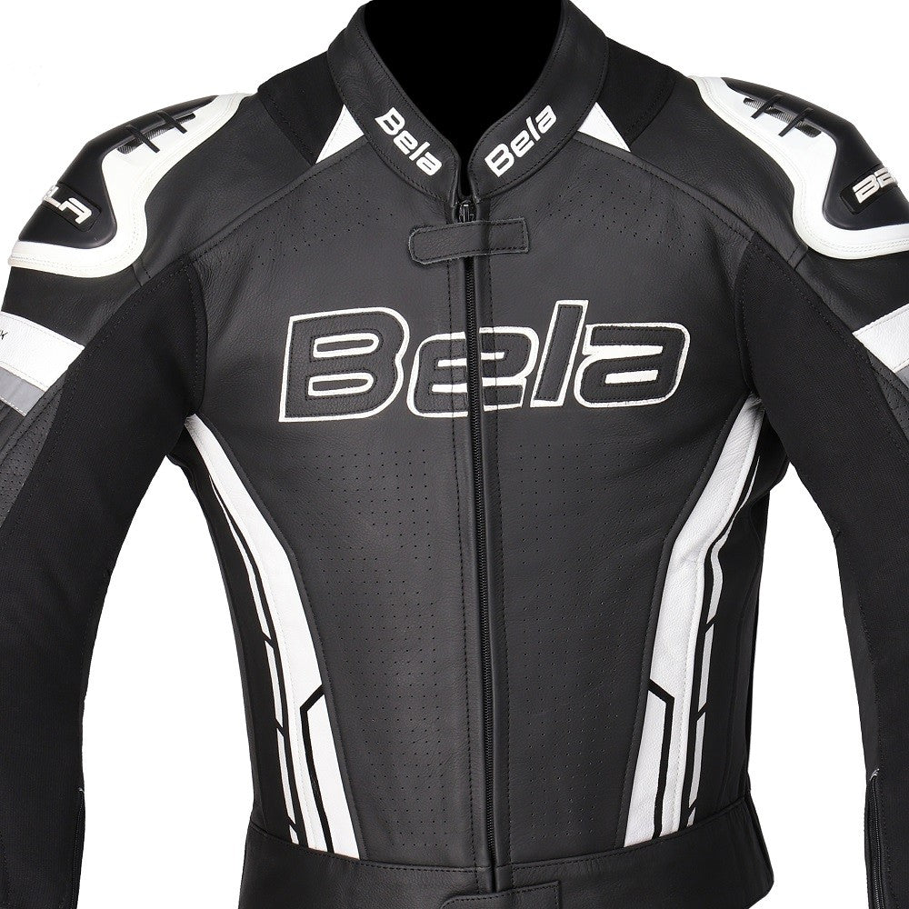  BELA - Rocket man leather jacket Black/White - SECURTEX MOTOR SL (t/a MaximoMoto)