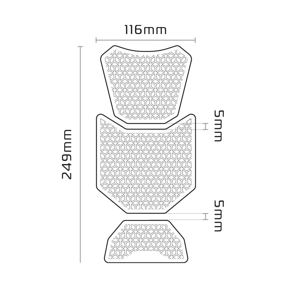 Oxford Gripper Adv Tank Pad for Adventure Bikes - MaximomotoUK