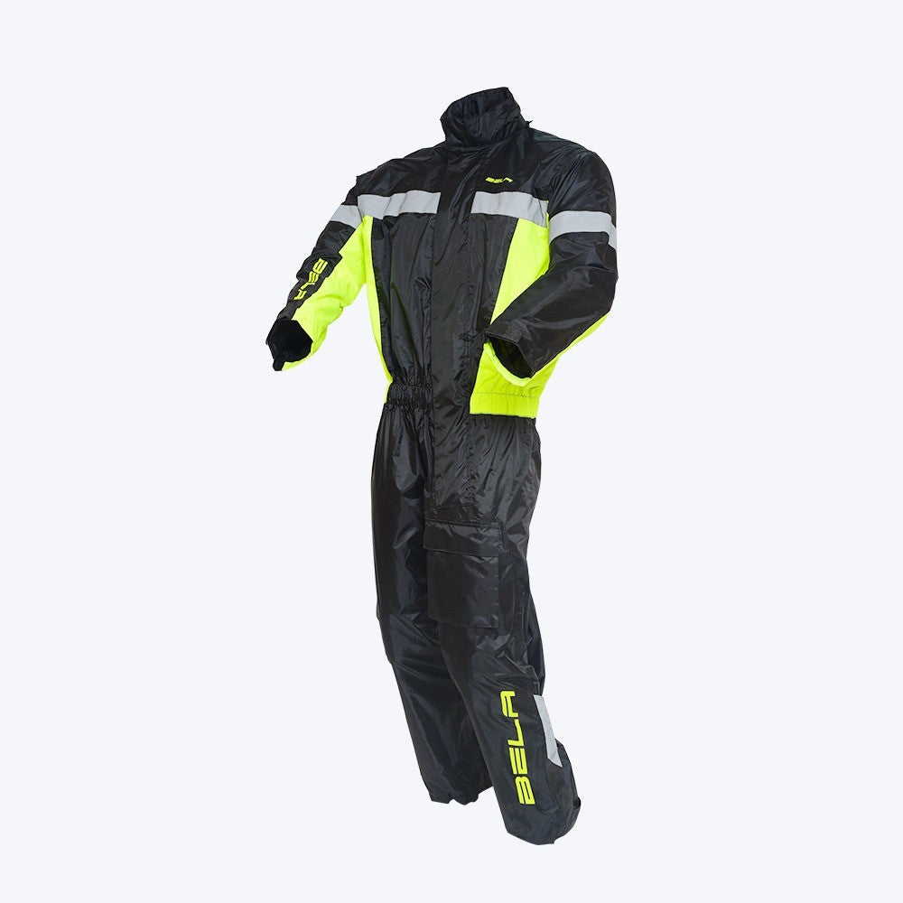  BELA - Waterproof 1P Suit Black Camou/Fluor Yellow - SECURTEX MOTOR SL (t/a MaximoMoto)