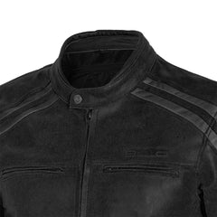 Bela Knight Hawk - textile motorcycle jacket  - Black Grey - upper view 