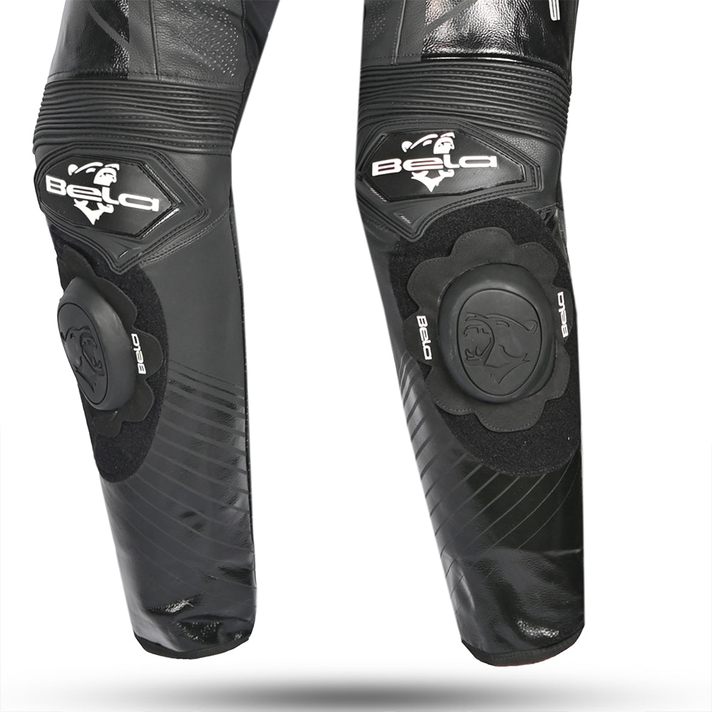 Bela Aragone 1 Pc Air-pro Motorcycle Racing Leather Suit Black White