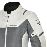 BELA Mesh Pro Lady Motorcycle Touring Jacket Gray Ice