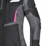 BELA Hurrican Lady Motorcycle Jacket Black Fuchsia - MaximomotoUK