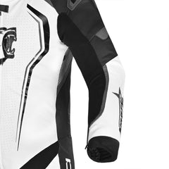 Bela Northstar  1PC Motorcycle Racing Suit Black White