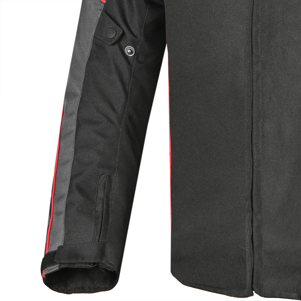R-Tech Knight Rider Short - Motorcycle Racing Jacket - Black Dark Grey ...