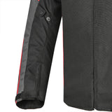 R-Tech Knight Rider Short - Motorcycle Racing Jacket - Black Dark Grey Red 