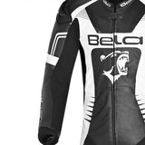 BELA X Race 1PC Motorcycle Racing Suit Black Dark Grey White 