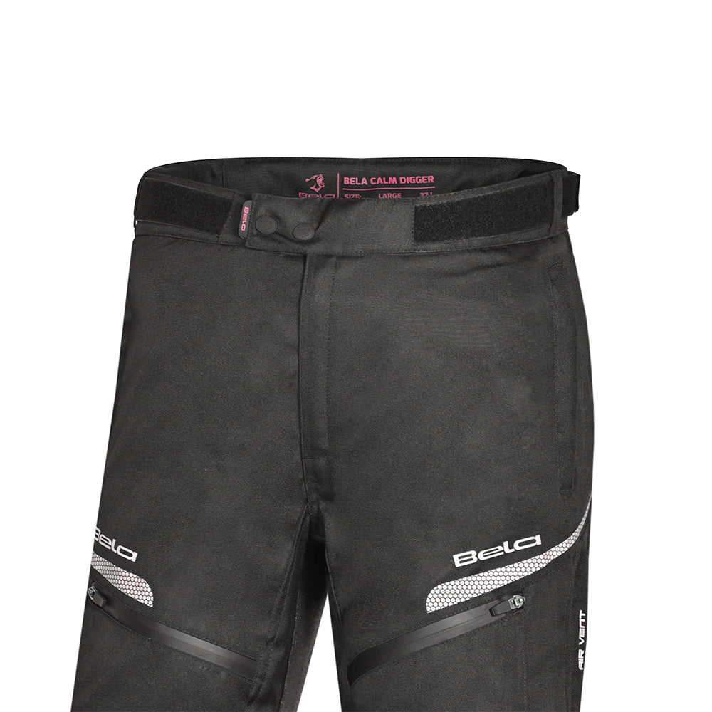 BELA Calm Digger Women Motorcycle Textile Pant Black Pink 30L