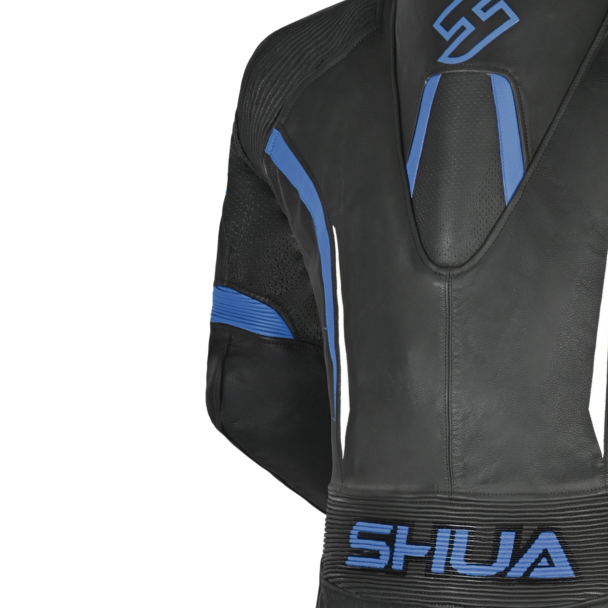 SHUA Infinity 1 PC Motorcycle Racing Suit UK Black Blue