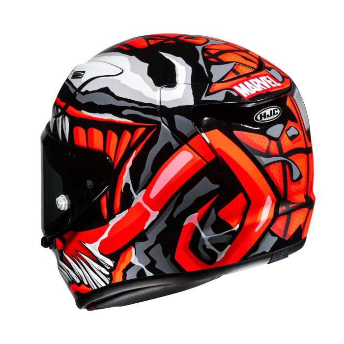 HJC RPHA 12 Maximized Venom Marvel MC1SF Motorcycle Racing Helmet Red Black White