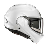 HJC F100 Plain Sleek Design Modular Helmet Pearl White