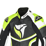 R Tech Hawk 1PC Motorcycle Racing Suit Black White Yellow