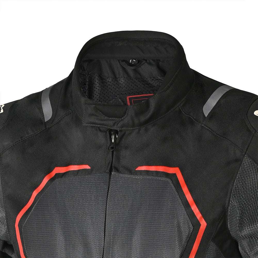 Bela Artrex Touring Motorcycle Textile Jacket Black Grey Red