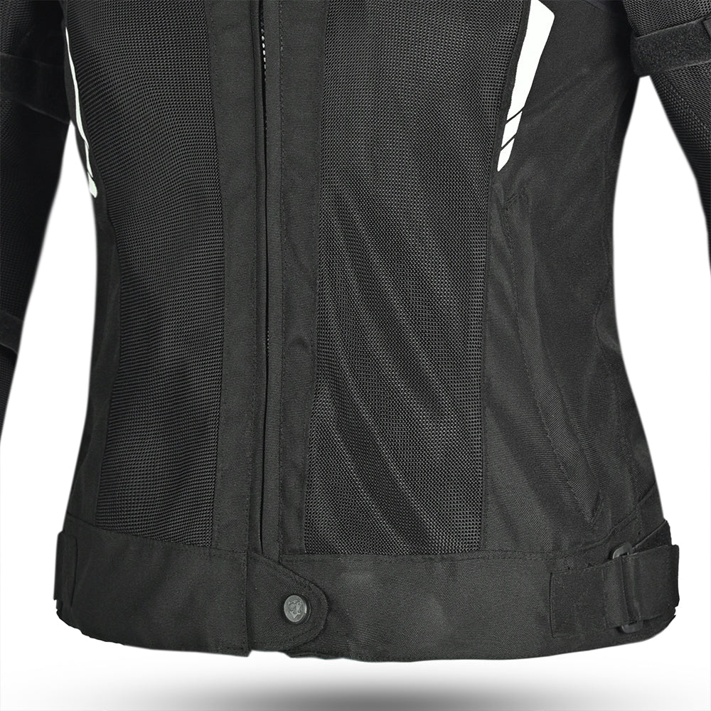 BELA Sprinter Lady Textile Motorbike Jacket Black/Yellow/Fluro