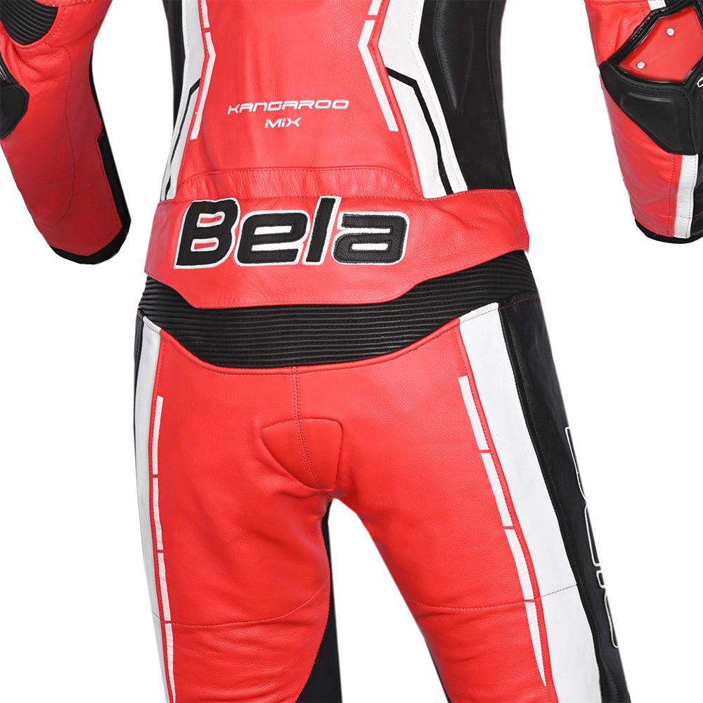 BELA Rocket Lady 2 PC Motorcycle Racing Suit Red Black White 