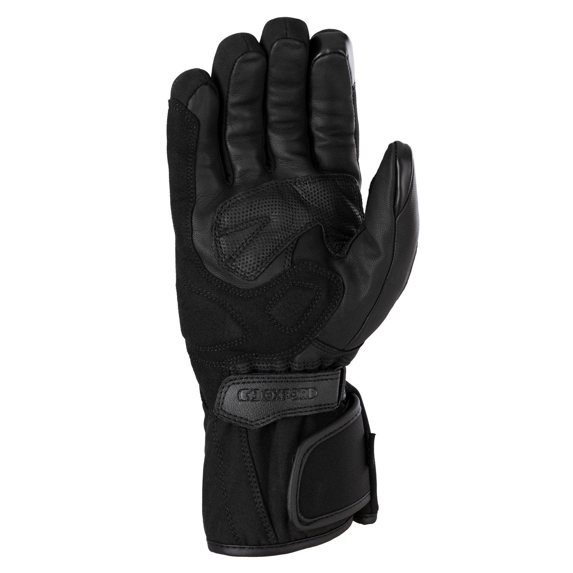 Oxford Calgary 2.0 Men Black Waterproof Motorcycle Gear Gloves Black 
