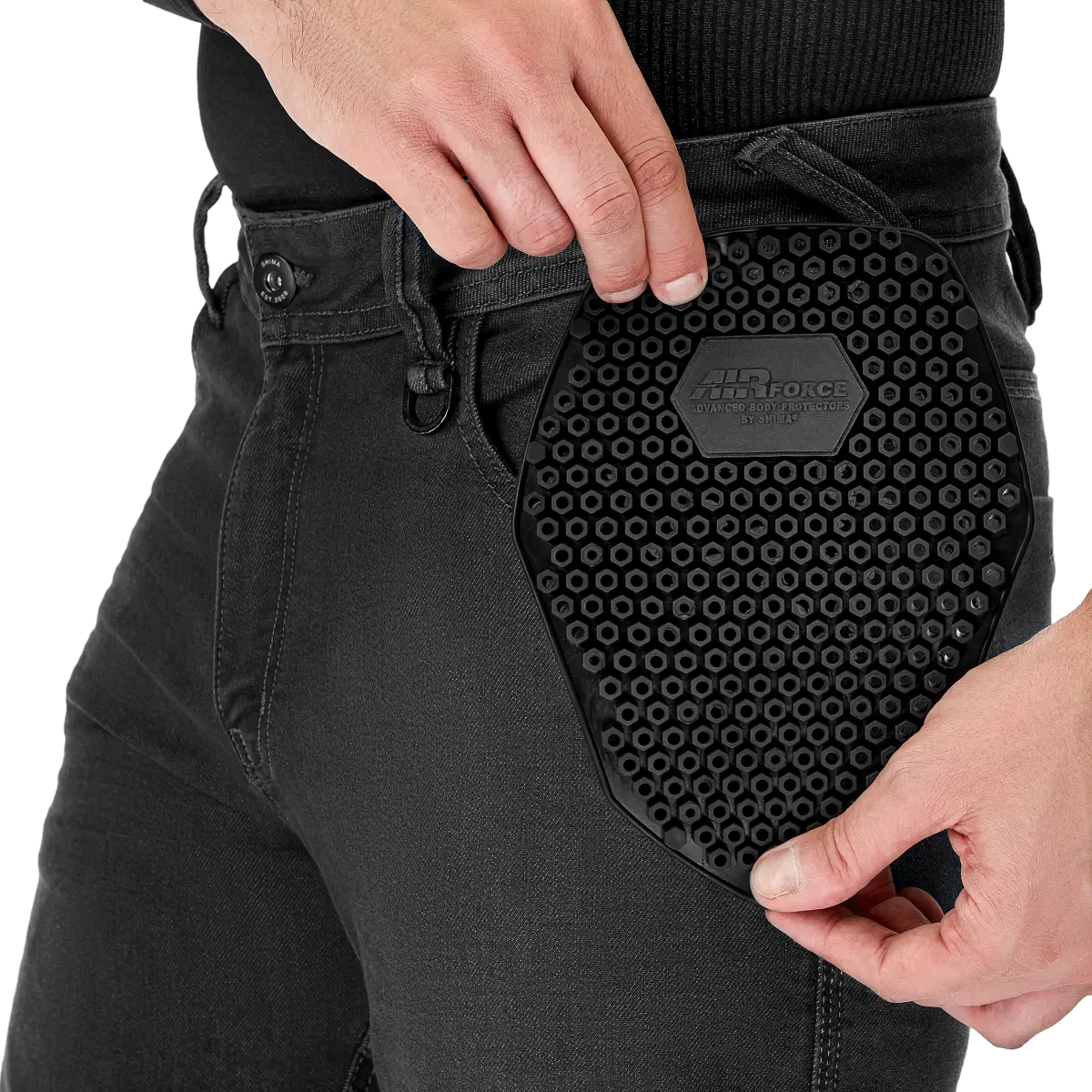 SHIMA RIDGE HOMBRE URBANO DE MOTOCICLISMO TURISMO PANTALÓN NEGRO 