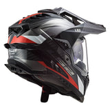 Ls2 Mx701 C Explorer Frontier Adventure Helmet G.Titanium Red-06 