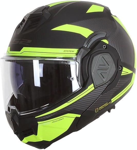 Ls2 Ff906 Advant Revo Modular Helmet Matt Black H-V Yellow-06 