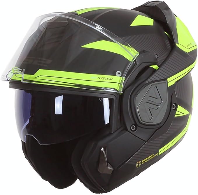 Ls2 Ff906 Advant Revo Modular Helmet Matt Black H-V Yellow-06 