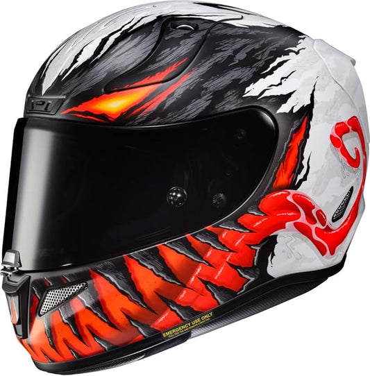 HJC RPHA 11 Full Face Motorcycle Helmet Marvel Anti Venom MC1SF