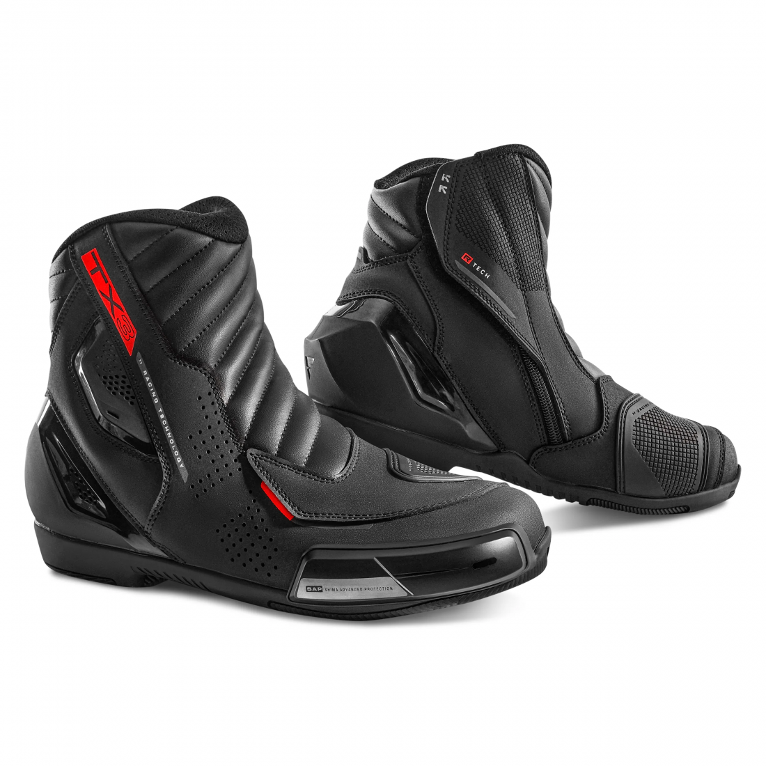 SHIMA TX-3.0 Men Motorcycle Boots Black Red