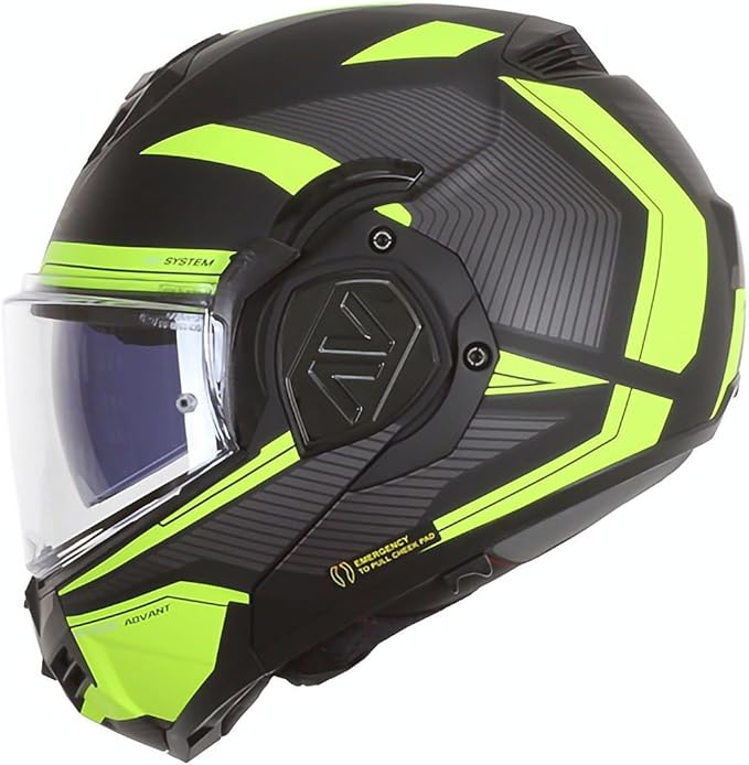 Ls2 Ff906 Advant Revo Modular Helmet Matt Black H-V Yellow-06 