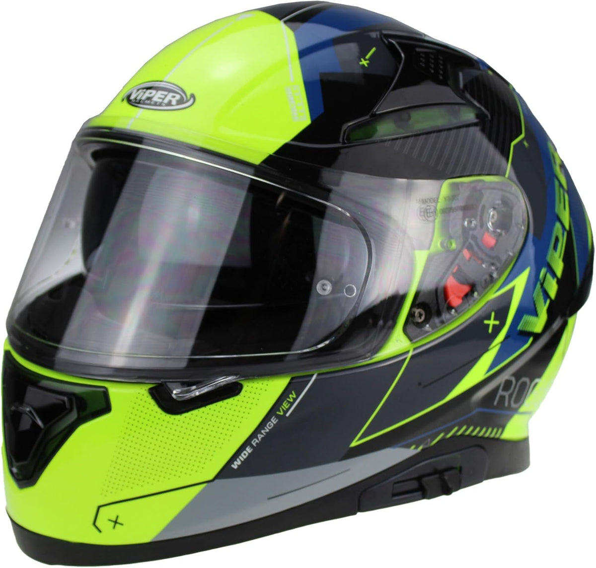 Viper RSV95 Rogue Shiny Full Face Motorcycle Helmet