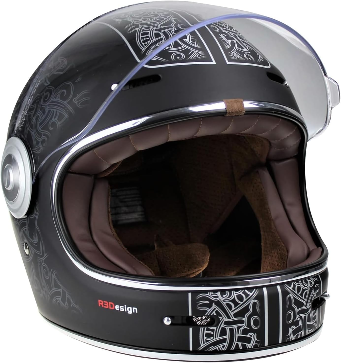 Viper F659 Retro Style Motorcycle Full Face Helmet