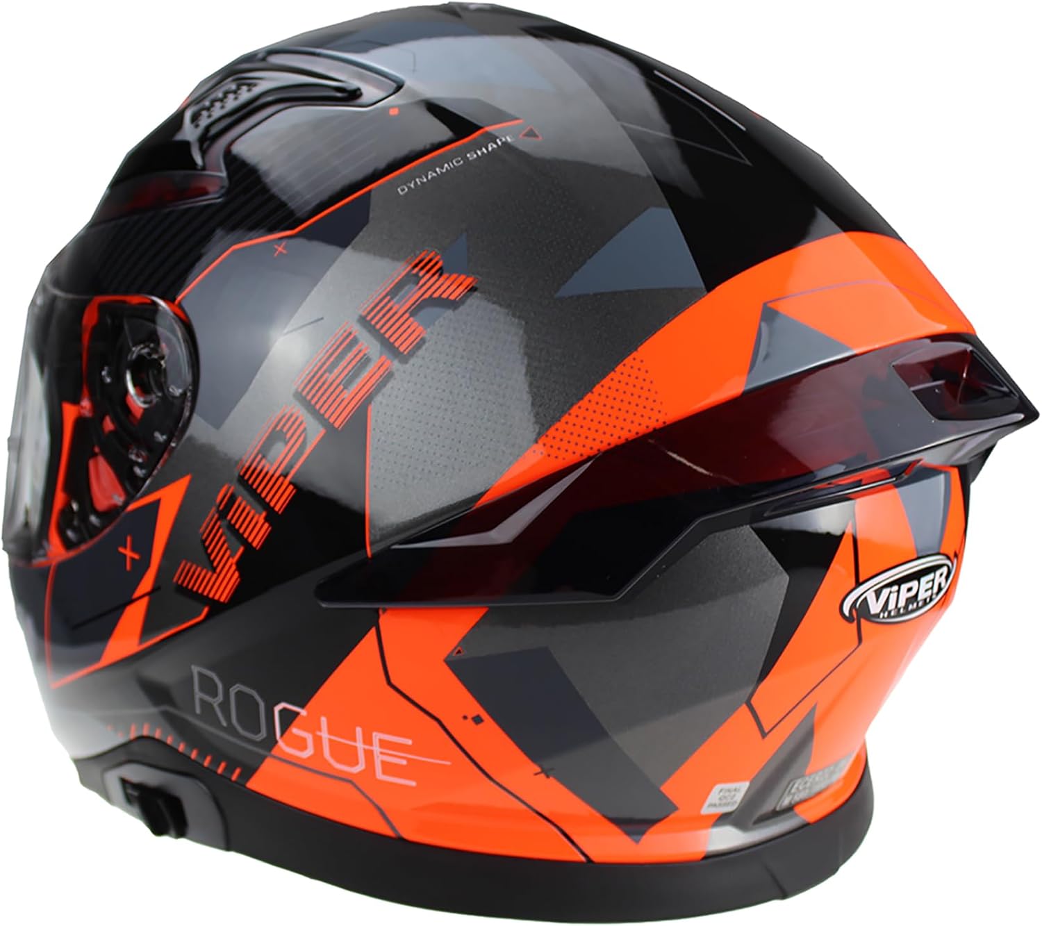Viper RSV95 Rogue Shiny Full Face Motorcycle Helmet