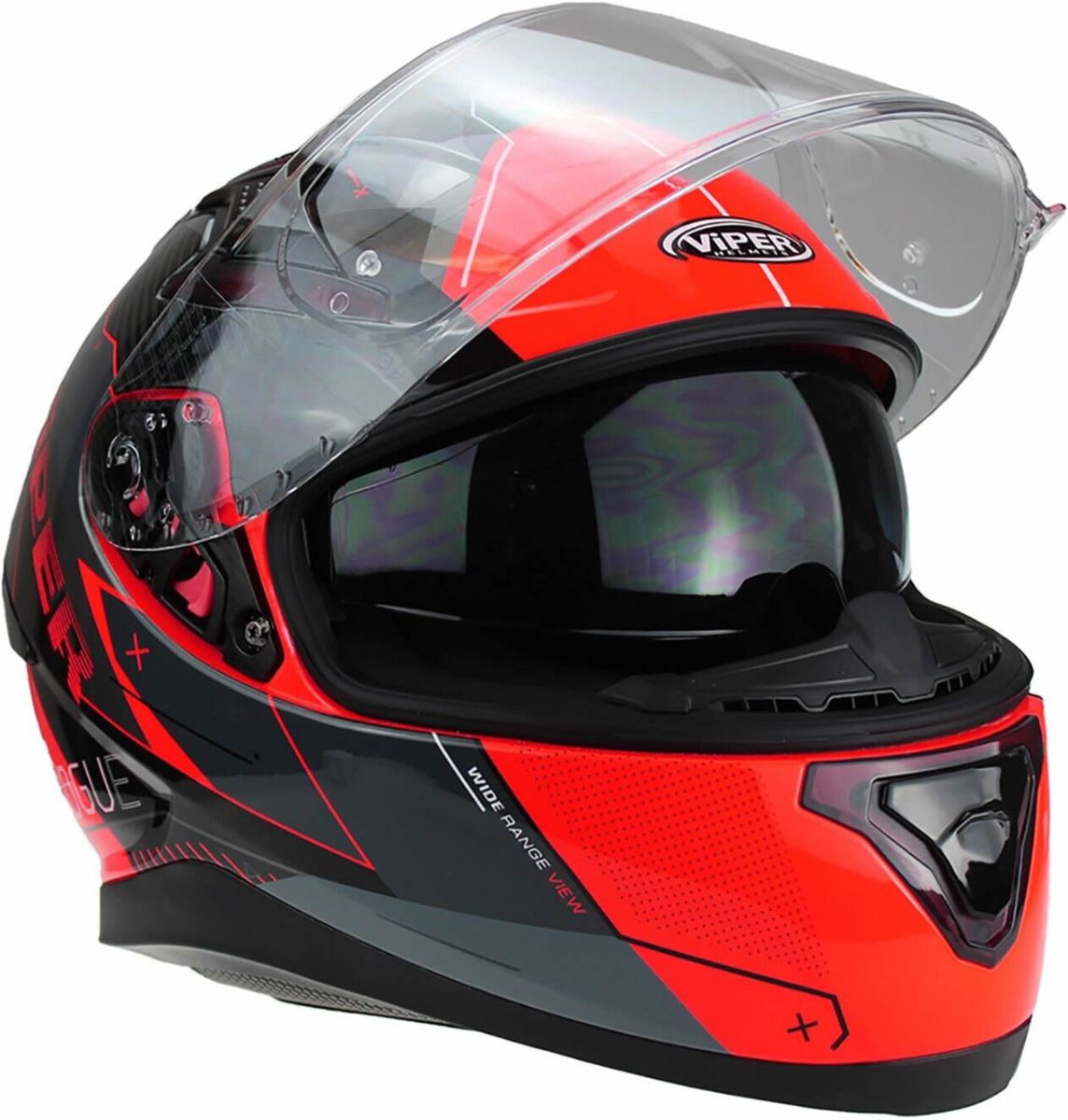 Viper RSV95 Rogue Shiny Full Face Motorcycle Helmet