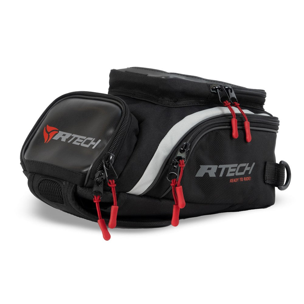  R-TECH - Street Black Leather/Textile Backpack - SECURTEX MOTOR SL (t/a MaximoMoto)