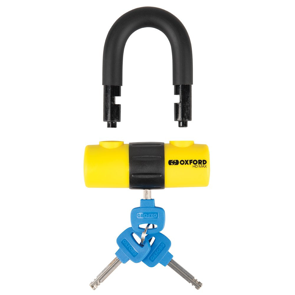 Oxford HD Max Yellow Security Motorcycle Disc Lock - MaximomotoUK