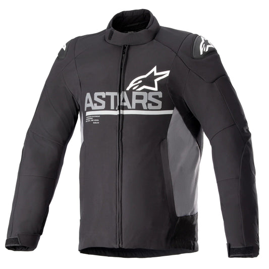 Alpinestars SMX Waterproof Jacket Black Dark Grey - front pic