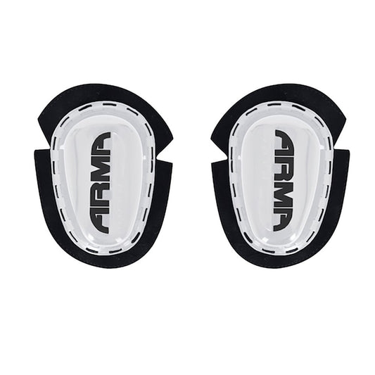 ARMR Teardrop Knee Sliders White - MaximomotoUK