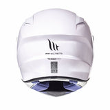 MT Targo Full Face Motorcycle Helmet Pearl White - MaximomotoUK