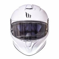 MT Targo Full Face Motorcycle Helmet Pearl White - MaximomotoUK