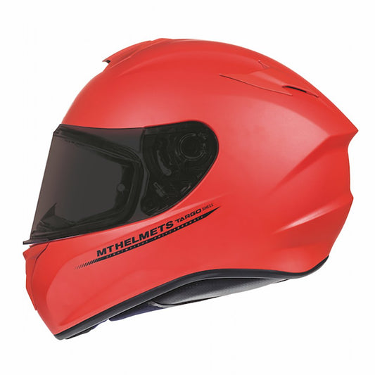 MT Targo Motorcycle Helmet Solid Matt Red - MaximomotoUK