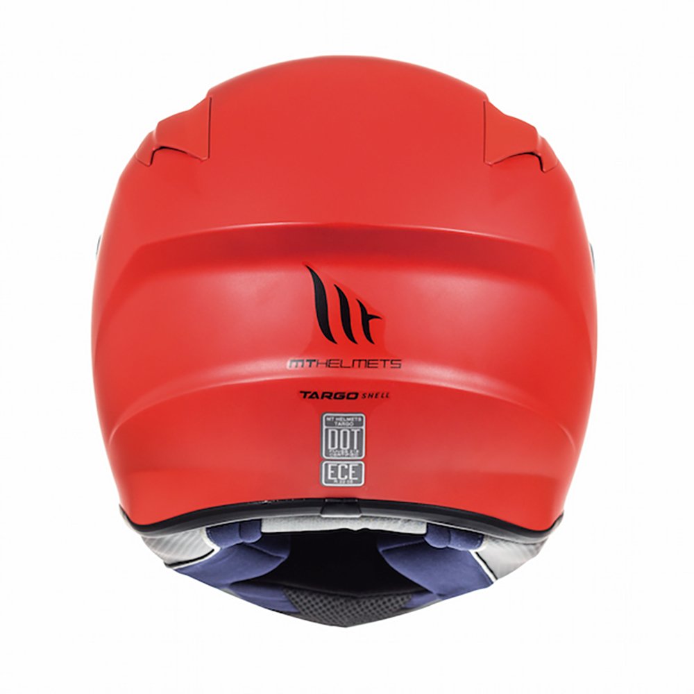 MT Targo Motorcycle Helmet Solid Matt Red - MaximomotoUK