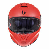 MT Targo Motorcycle Helmet Solid Matt Red - MaximomotoUK