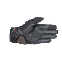 Alpinestars Halo Leather Motorcycle Gloves Black - MaximomotoUK