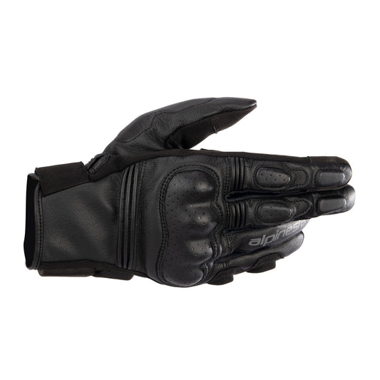 Alpinestars Phenom Leather Motorcycle Gloves Black - back pic