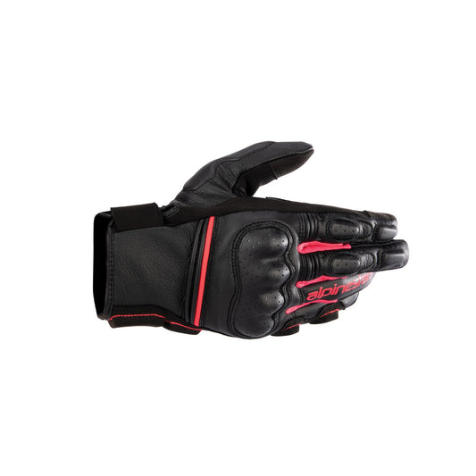 Alpinestars Stella Phenom Leather Motorcycle Gloves Black Diva Pink - back pic