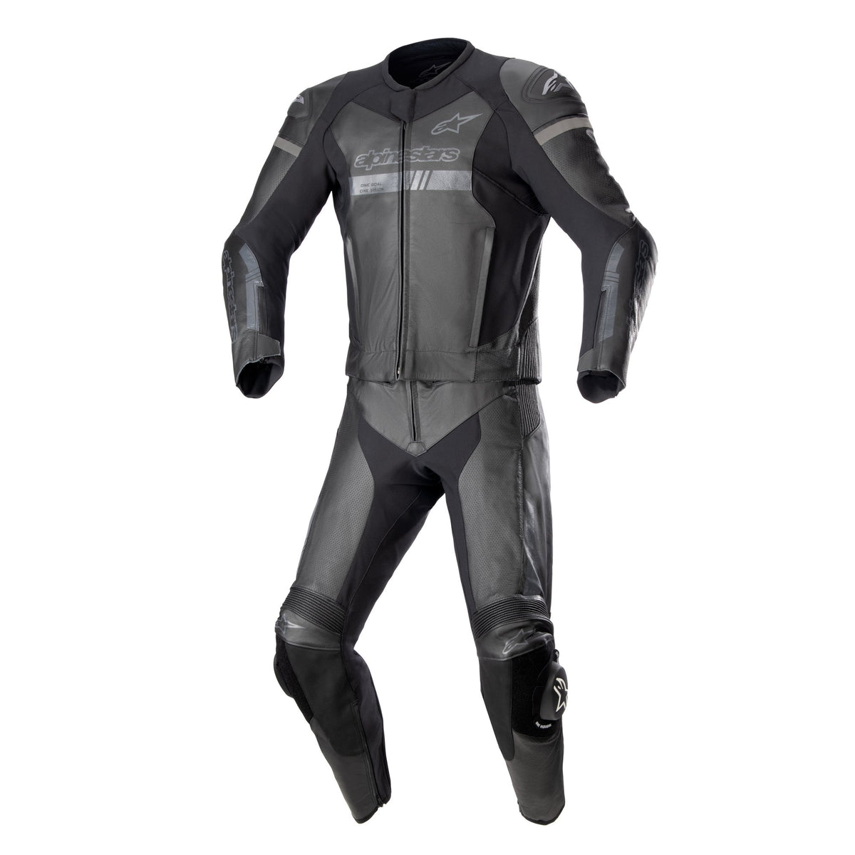 Alpinestars GP Force Chaser Leather Suit 2 Pc Black Black images