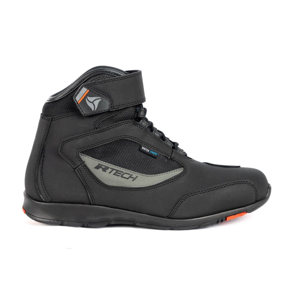  R-TECH - ROAD STAR BLACK LEATHER BOOTS - SECURTEX MOTOR SL (t/a MaximoMoto)