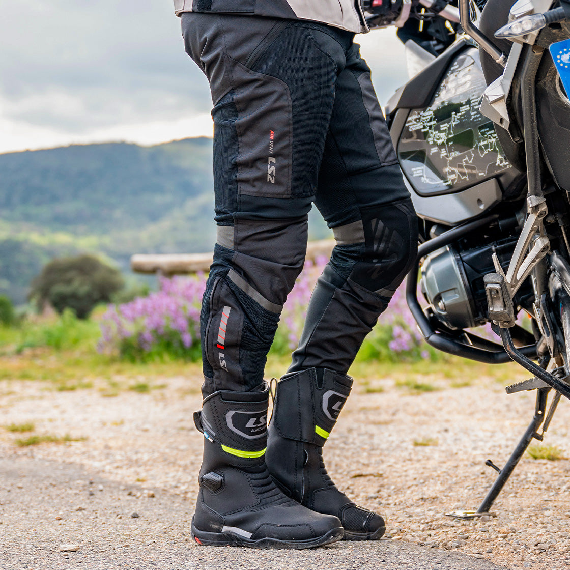 LS2 COMO AIR MAN MOTORCYCLE PANT BLACK DARK GREY