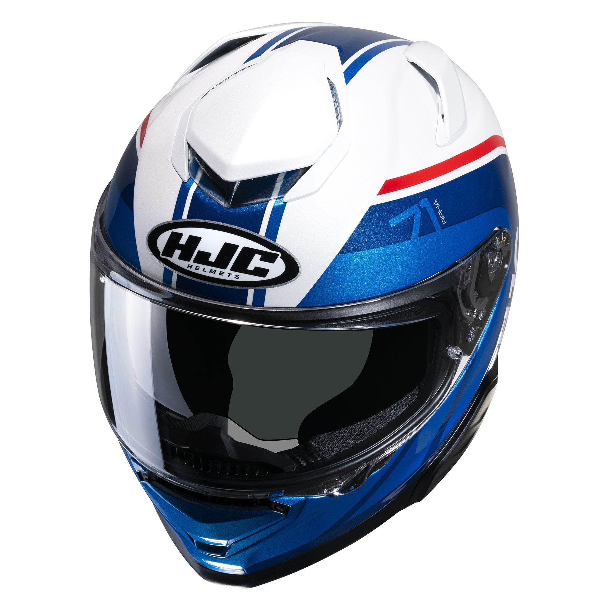 HJC RPHA 71 Mapos MC21 White Red Blue Motorbike on Road Helmet 
