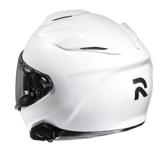 HJC RPHA 71 Pearl White Full face Helmet Motorcycle back side view